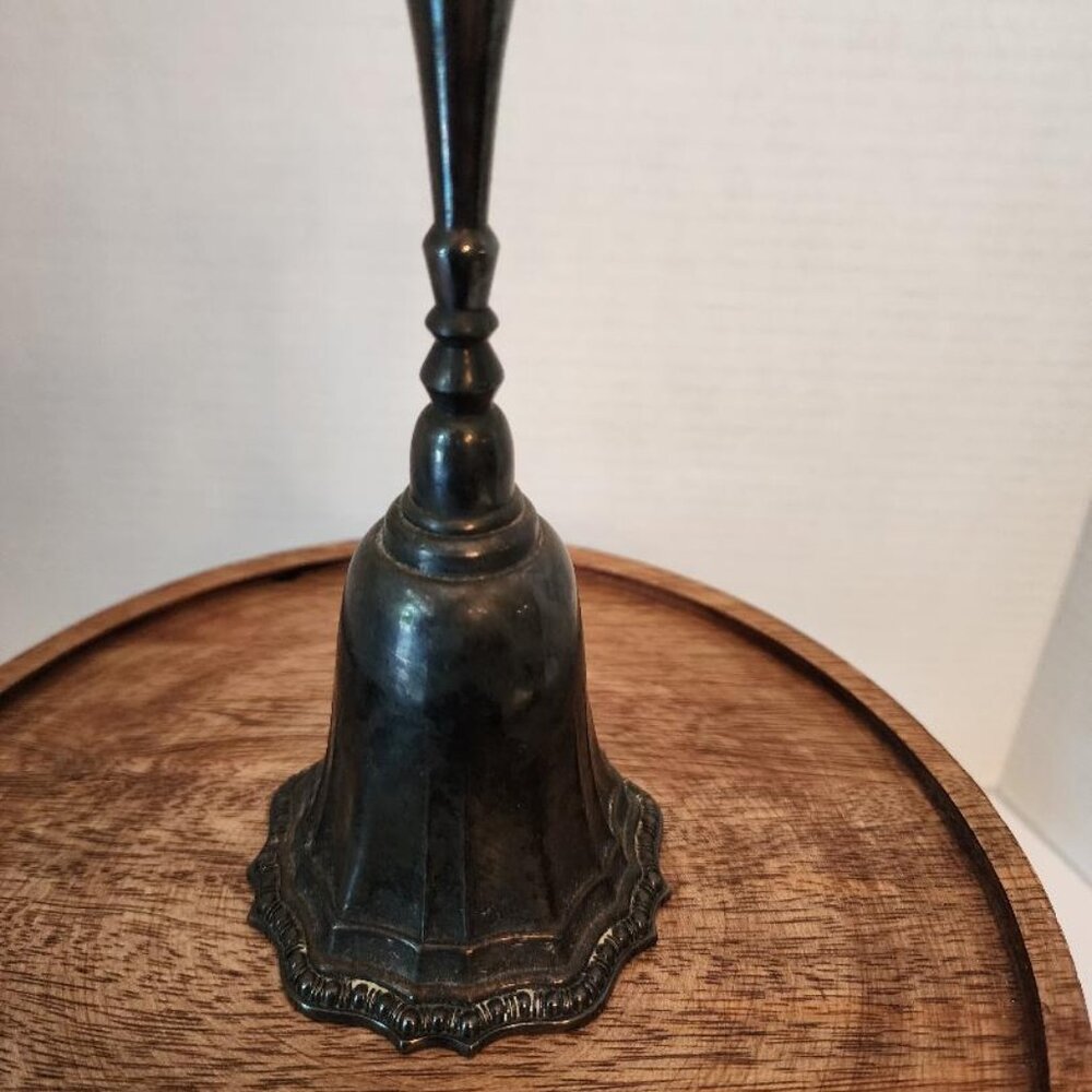 Vintage Avon 1970s Silverplate Dinner/Butler Bell Nice Patina